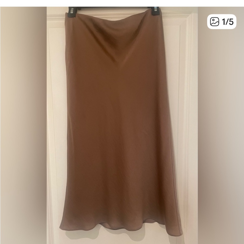Vince Brown Midi Skirt sz L